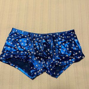 Boxer briefs with a flair - Blue with Stars - Size "XL" but fits like size “L”
